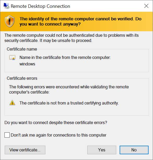 Using Port Forwarding For RDP Through A Linux Bastion Host To Connect To A Windows VM On EO Lab